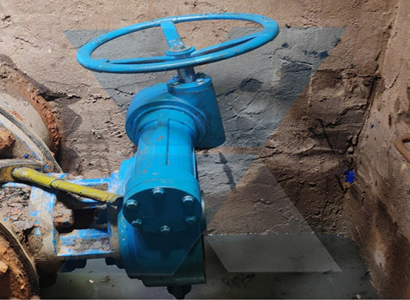 QDX3-S8蝸輪頭應用廣州自來水